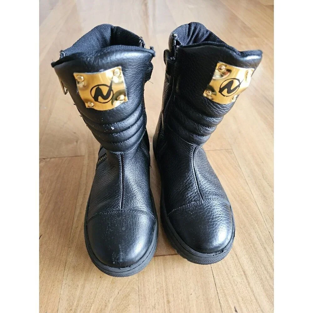 NATURINO RainStep Girls Boys Boots BLACK ITALY, size EU 29, US 12